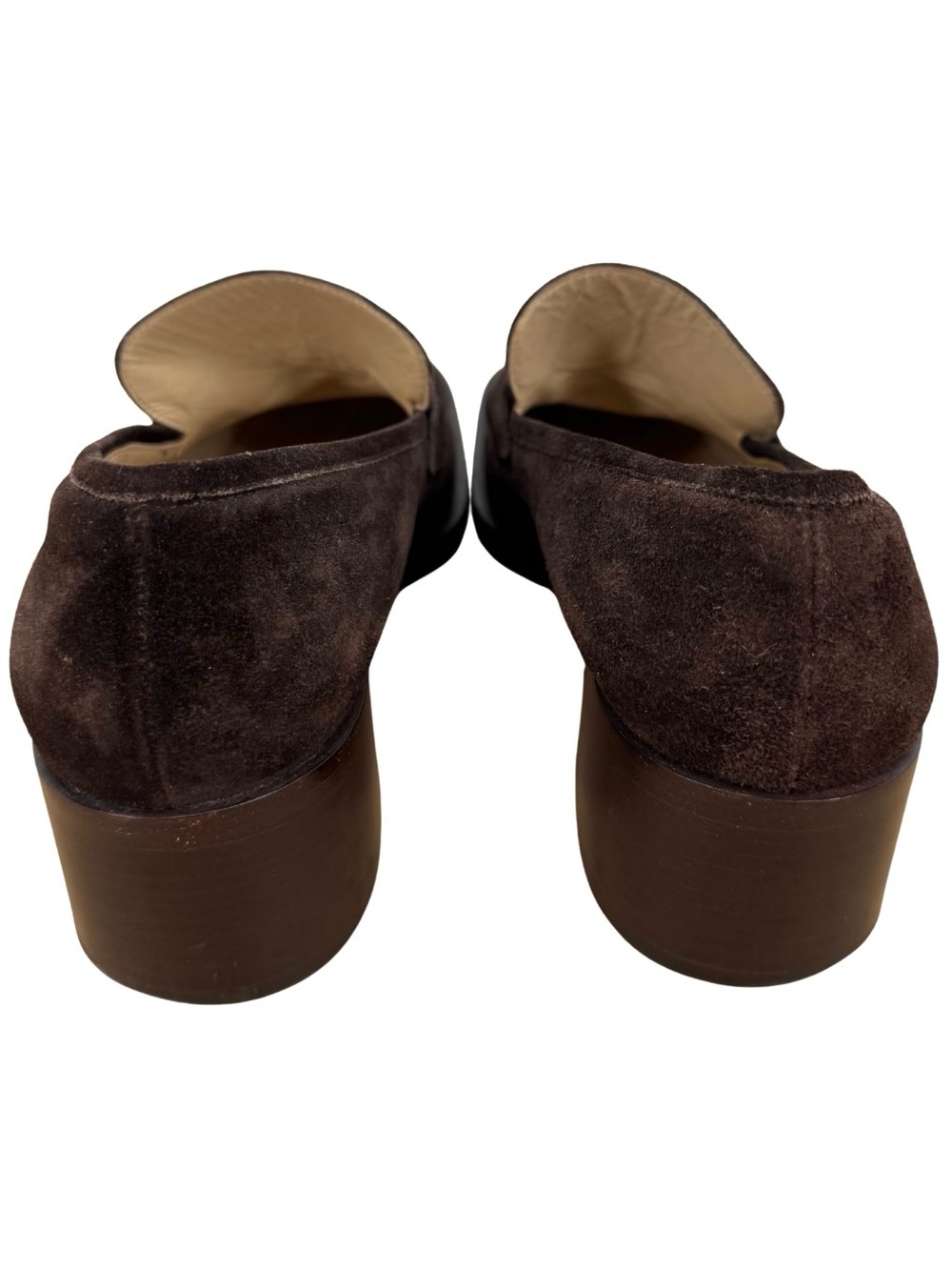 Gucci Horse-Bit Chocolate Brown Suede Heeled Loafer 40 C Tom Ford Y2K 90s Luxury - Picture 5 of 14